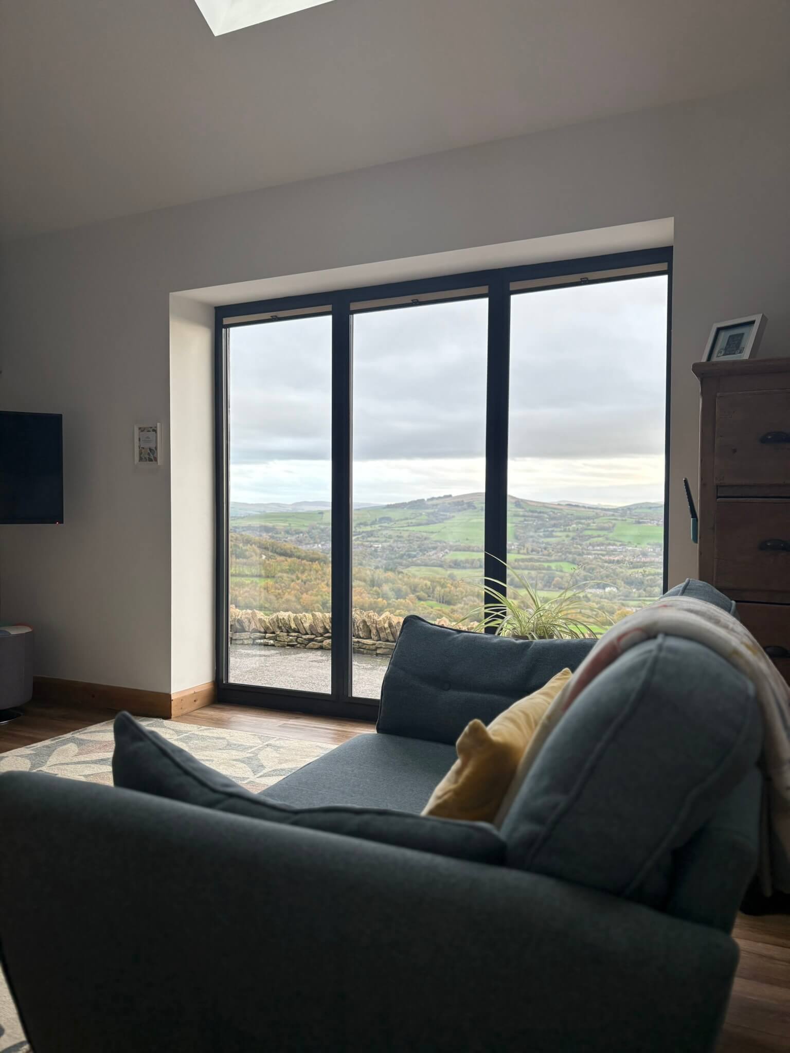 Peak District cottage and view and biophilic design