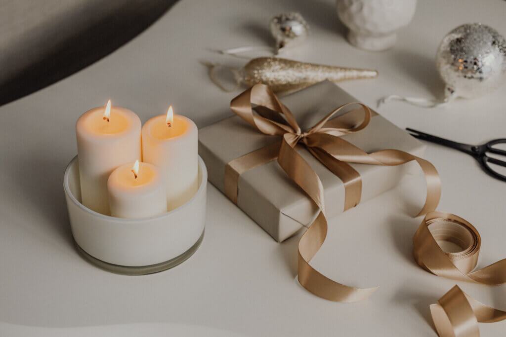calmer Christmas reset candles