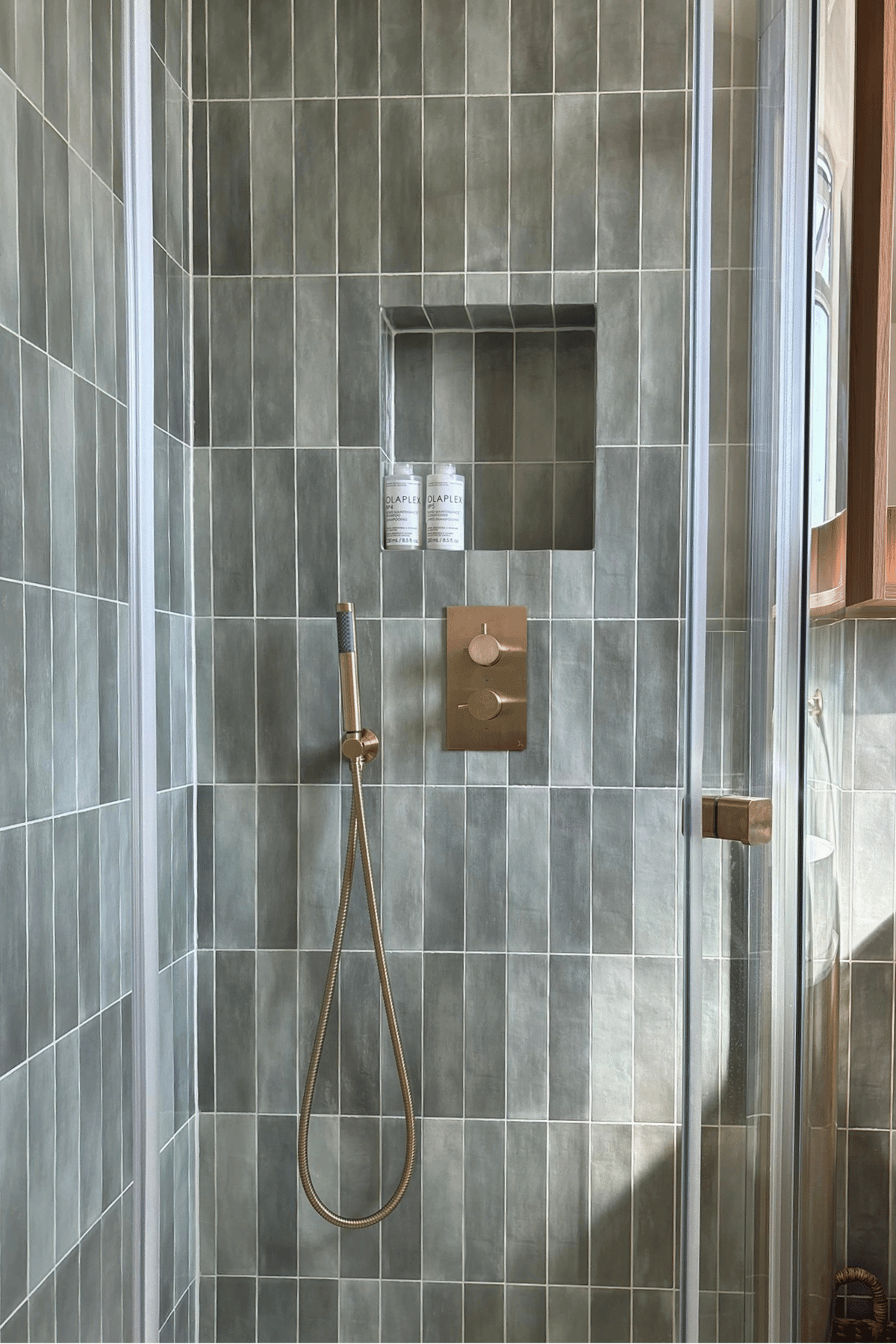 How We Transformed a Small Victorian Bathroom for Family Life - shower and niche