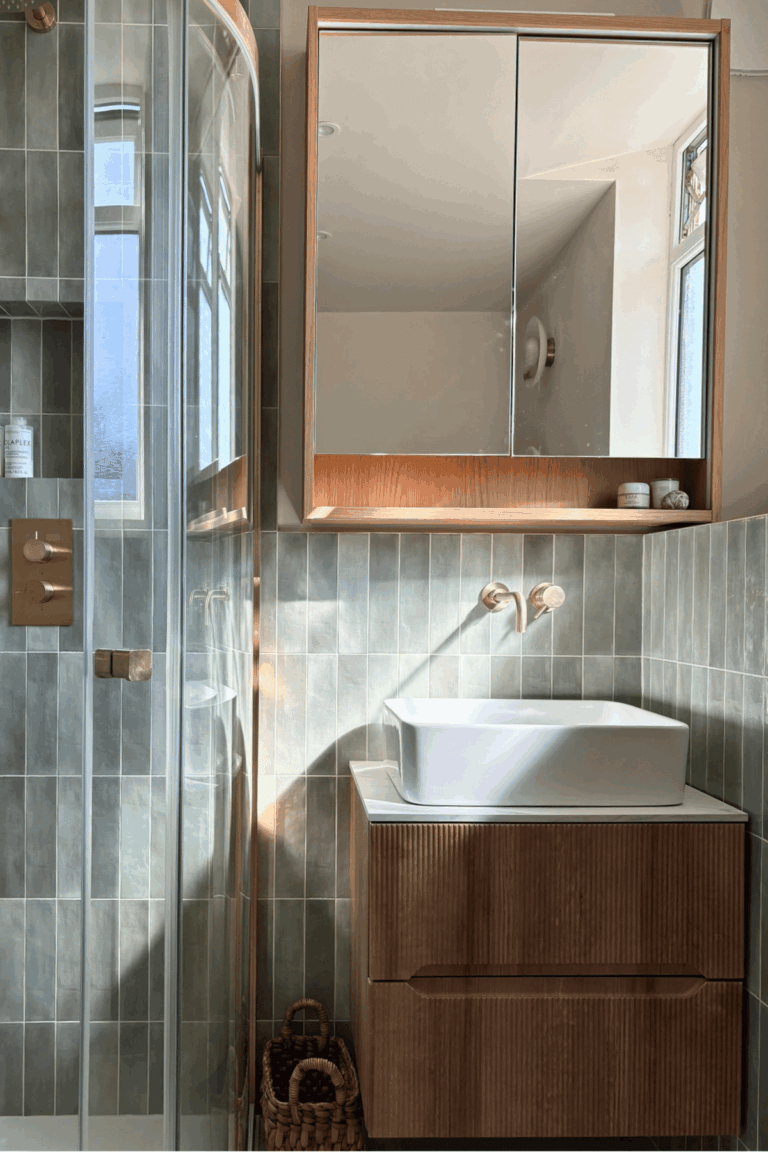 How We Transformed a Small Victorian Bathroom for Family Life - sink and vanity